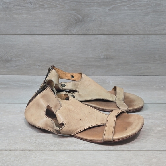 Bed Stu Women Boho Hobo Leather Sandals Flats Shoes Sz 10 - Picture 1 of 14